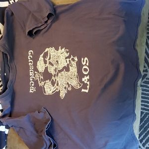 XL Laos Tshirt - Ramayana scene